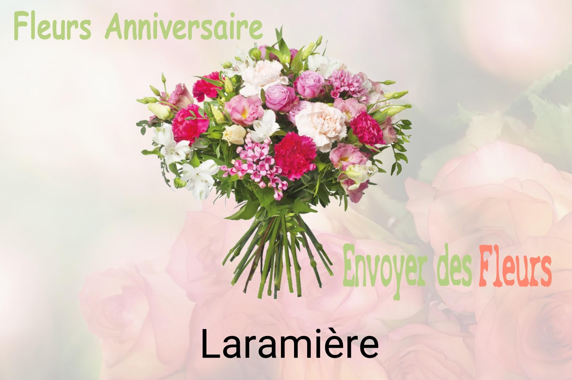 Bouquet de fleurs d’anniversaire livré à Laramière